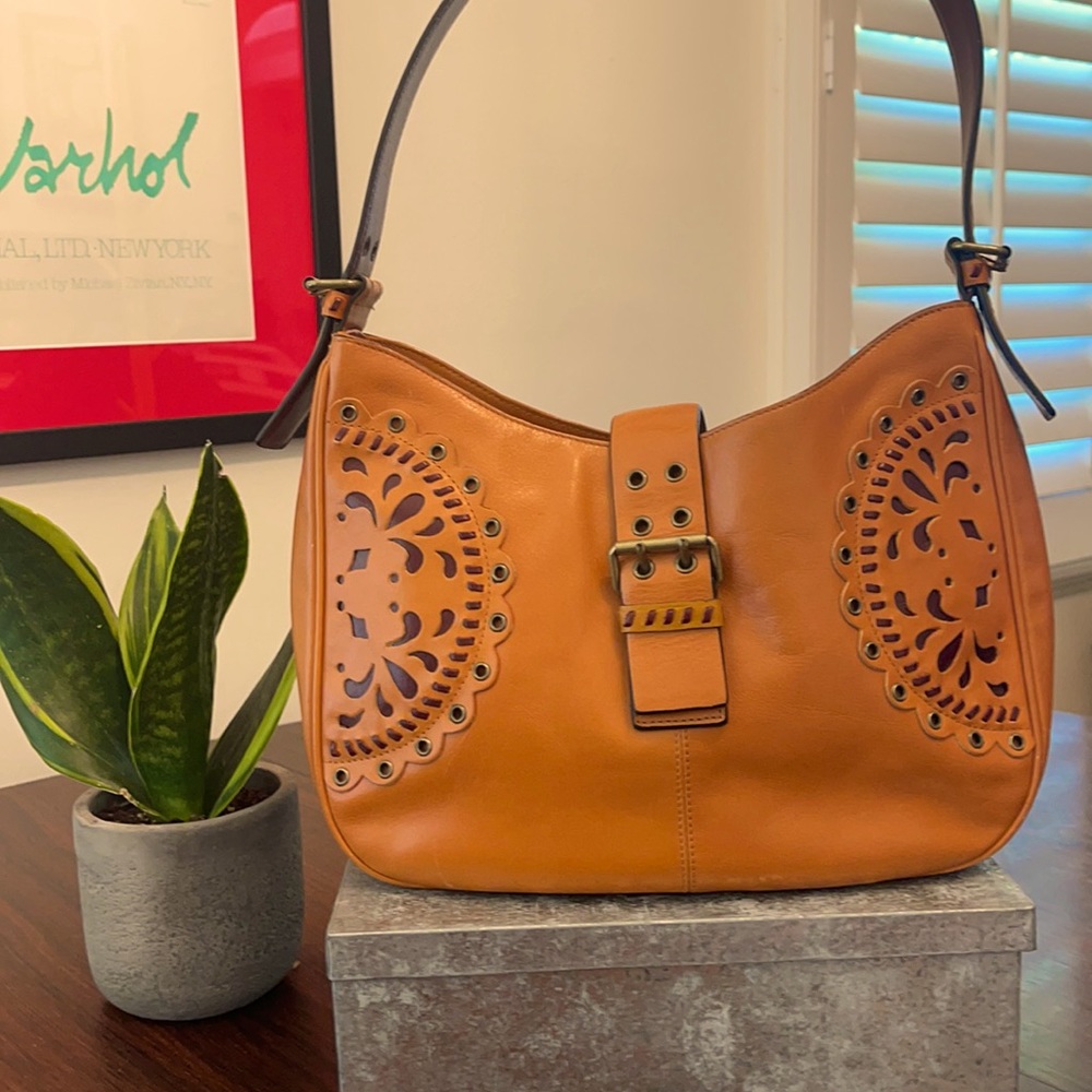 Hype - RARE Retro Hobo Leather Shoulder Bag
